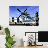 Poster P-51 Mustang (Bureau à domicile)