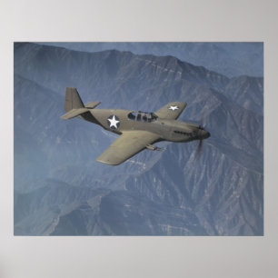 Poster P-51 Mustang