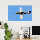 POSTER P-51 MUSTANG (Bureau à domicile)