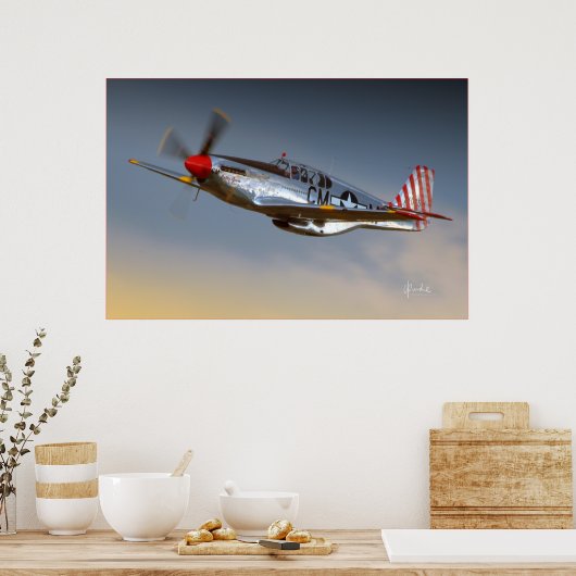 Poster P-51C Mustang (Cuisine)
