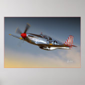 Poster P-51C Mustang (Devant)