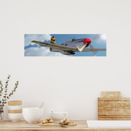Poster "P-51D Mustang" (Cuisine)