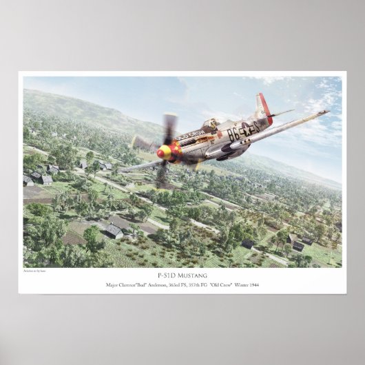 Poster P-51D Mustang (Devant)