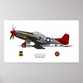 Poster P-51Dtuskegee (Devant)