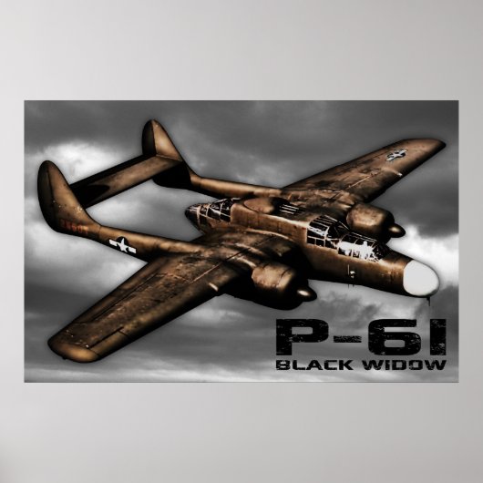 Poster P-61 Black Widow (Devant)