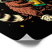 Poster P Fizz Cheers 2026 Funny Raccoon New Year Design (Coin)