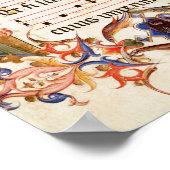 Poster 'P' initial historique représentant la Nativité (Coin)