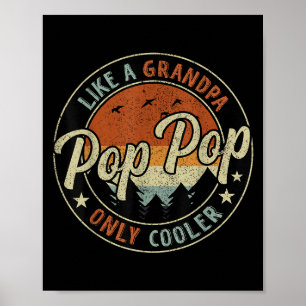Poster P P Comme un grand-père mais en plus cool Vintage