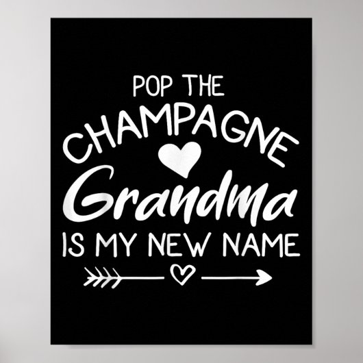 Poster P The Champagne Grandma Is My New Name (Devant)