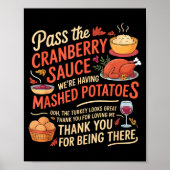 Poster P The Cranberry Sauce Funny Thanksgiving  (Devant)