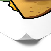 Poster Pa-ninny Funny Panini Pun dispose d'une panini mig (Coin)