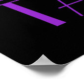 Poster Paarse dansende schilders (Hoek)