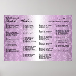Poster Paarse Floral