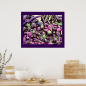 Poster - Paarse groenten (Keuken)