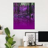 poster Paarse reflecties (Thuiskantoor)