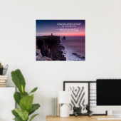 Poster Paarse Rock Psalm 36 (Frans taal) (Thuiskantoor)