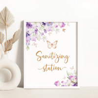 Poster Paarse vlinderontsmettingsstation
