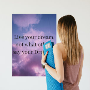 poster Paarse wolken