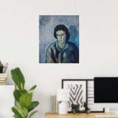 Poster Pablo Picasso - Femme avec Bangs, 1902 (Bureau à domicile)
