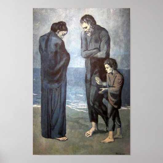 Poster Pablo Picasso - La tragédie, 1903 (Devant)