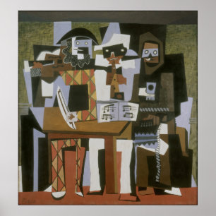 Poster Pablo Picasso - Les Trois Musiciens