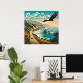 Poster Pacific Coast Highway Eagle (Bureau à domicile)