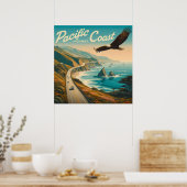 Poster Pacific Coast Highway Eagle (Cuisine)