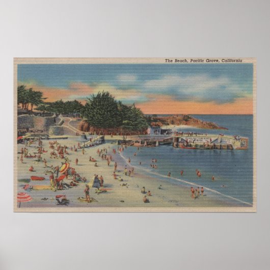 Poster Pacific Grove, Californie (Devant)