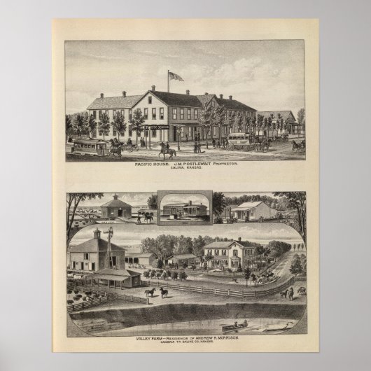 Poster Pacific House, Salina Valley Farm, Kansas (Devant)