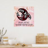 Poster Pacific Northwest Native American Killer Whale (Cuisine)