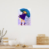 Poster " Pacific Northwest Rain Shadow Girl" (Cuisine)