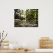 Poster Pacific Northwest River Isaiah 41:10 Print (Cuisine)