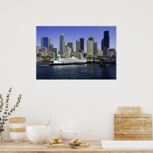 Poster Pacific Northwest Seattle Ferry & Builds