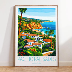 Poster Pacific Palisades California Poster, Pacific Palis