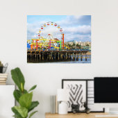 Poster Pacific Park, Père Noël Monica, Ca. (Bureau à domicile)