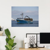 Poster Pacific Sun, Crab Boat in Dutch Harbour, Alaska (Bureau à domicile)