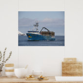 Poster Pacific Sun, Crab Boat in Dutch Harbour, Alaska (Cuisine)