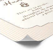 Poster Pacifier Hunt Bebe Cafe Hand drawn Genmder neutral (Coin)