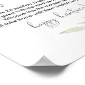 Poster Pacifique chasse baby shower signe de jeu or rose (Coin)