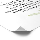 Poster Pacifique chasse baby shower signe de jeu or rose (Coin)