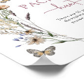 Poster Pacifique Fleur sauvage rose (Coin)