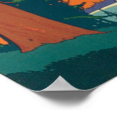 Poster Pacifique Nord-Ouest américain et Rocheuses canadi (Coin)