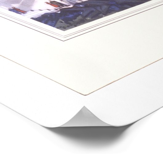 Poster Pacifique Sud Rationalisé (Coin)