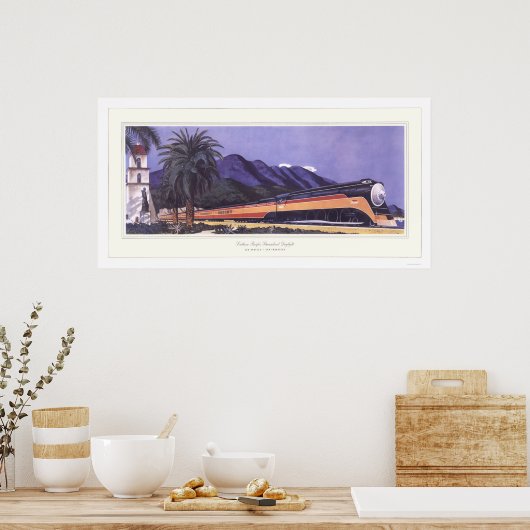 Poster Pacifique Sud Rationalisé (Cuisine)