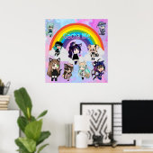 Poster pack d'animation gacha life (Bureau à domicile)