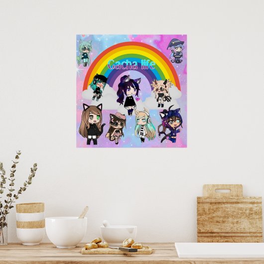 Poster pack d'animation gacha life (Cuisine)