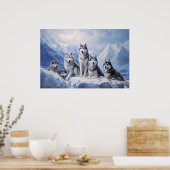 Poster Pack Sibérien Husky (Cuisine)