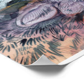 Poster Pack Wolf aquarelle (Coin)