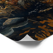 Poster Pack Wolf au bord du lac (Coin)