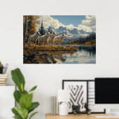 Poster Pack Wolf au bord du lac (Bureau à domicile)